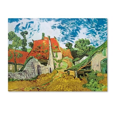 Trademark Fine Art Vincent van Gogh 'Village Street in Auvers' Canvas Art, 24x32 ALI10062-C2432GG